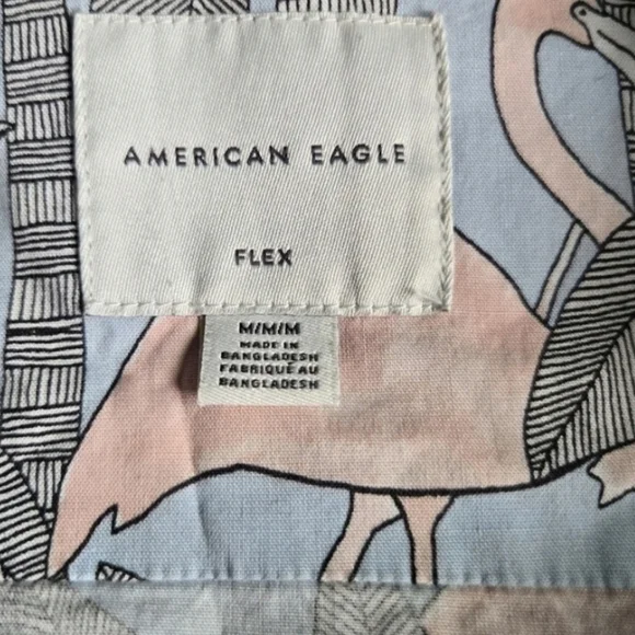 American Eagle OutfittersGood Fellow Tropical Print Shirts - Green and Blue - Picture 5 of 5